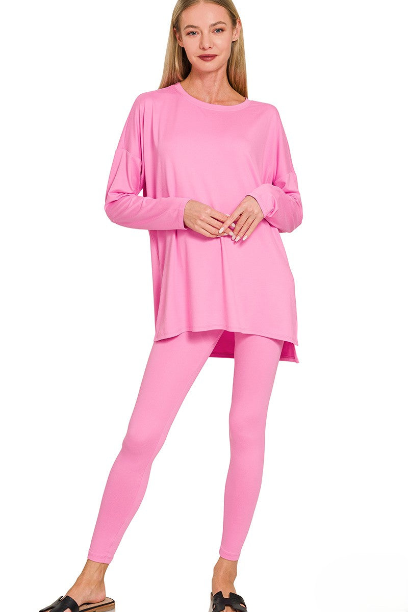 Brushed DTY Long Sleeve Tunic & Leggings Set