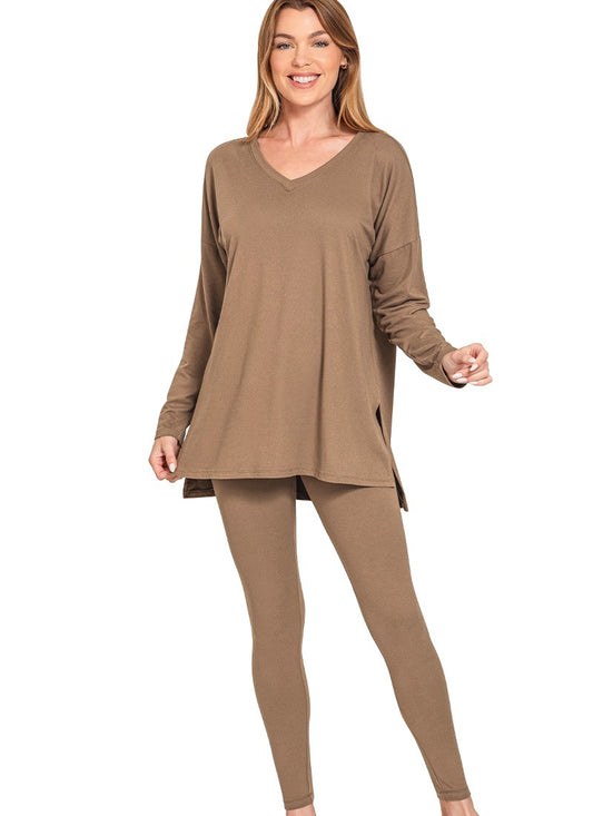 Buttery Soft Brushed DTY Microfiber Lounge Set