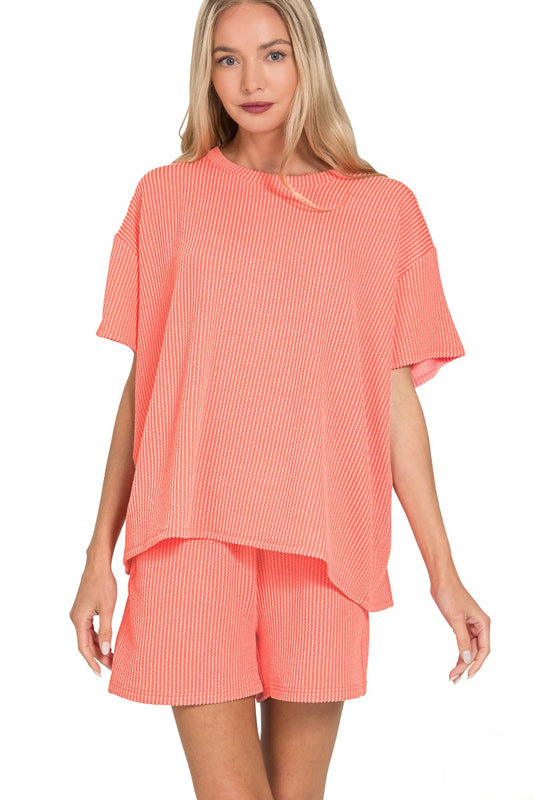 Coastal Luxe Ribbed Co-ord Set