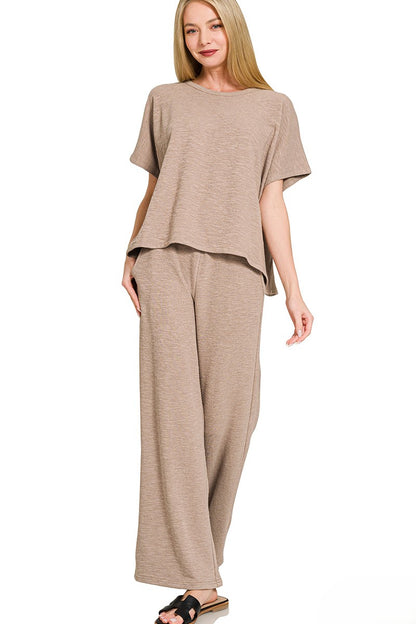 Breathable Cotton Slub Lounge Set