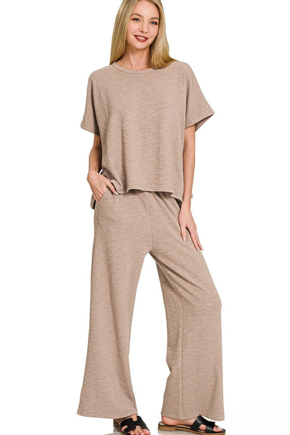 Breathable Cotton Slub Lounge Set