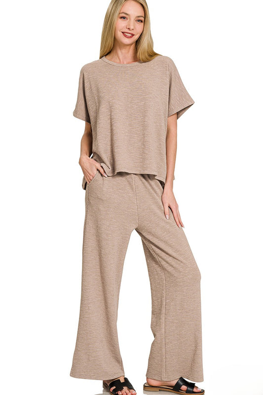 Breathable Cotton Slub Lounge Set