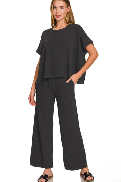 Breathable Cotton Slub Lounge Set