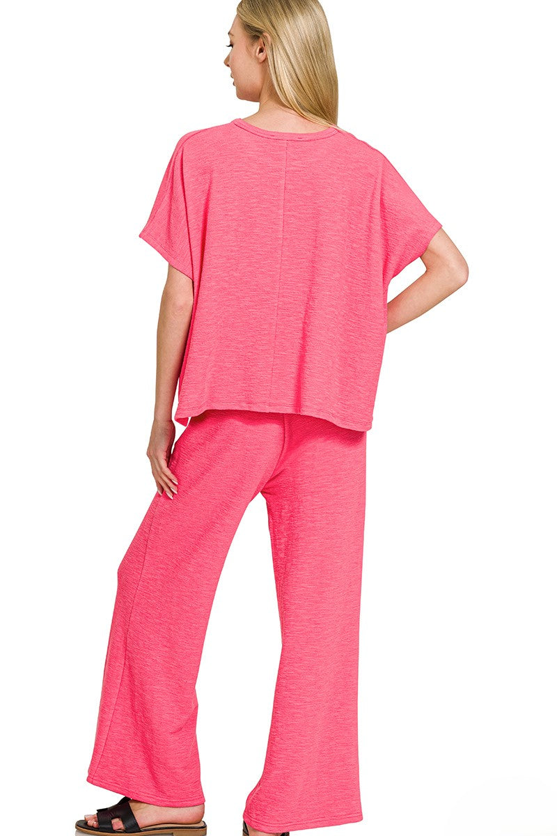 Breathable Cotton Slub Lounge Set