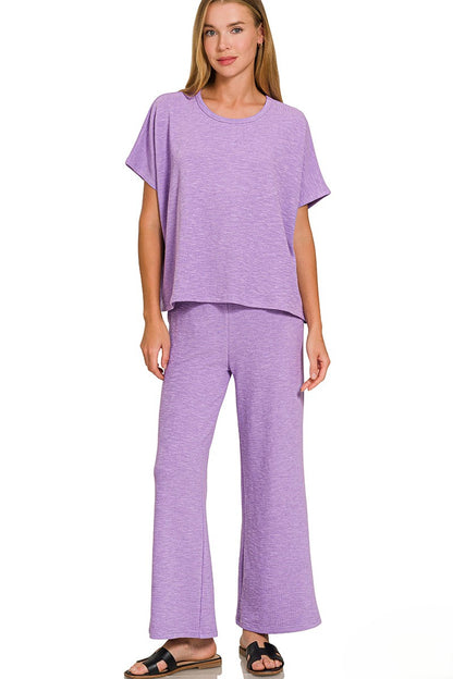 Breathable Cotton Slub Lounge Set