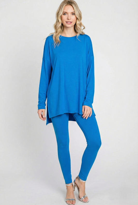 Brushed DTY Long Sleeve Tunic & Leggings Set