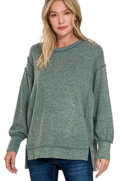 Brushed Melange Hacci Ultra-Soft Oversized Sweater