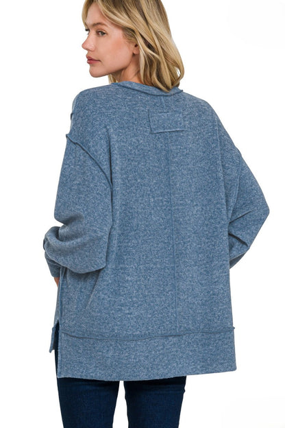 Brushed Melange Hacci Ultra-Soft Oversized Sweater