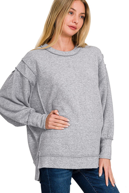 Brushed Melange Hacci Ultra-Soft Oversized Sweater