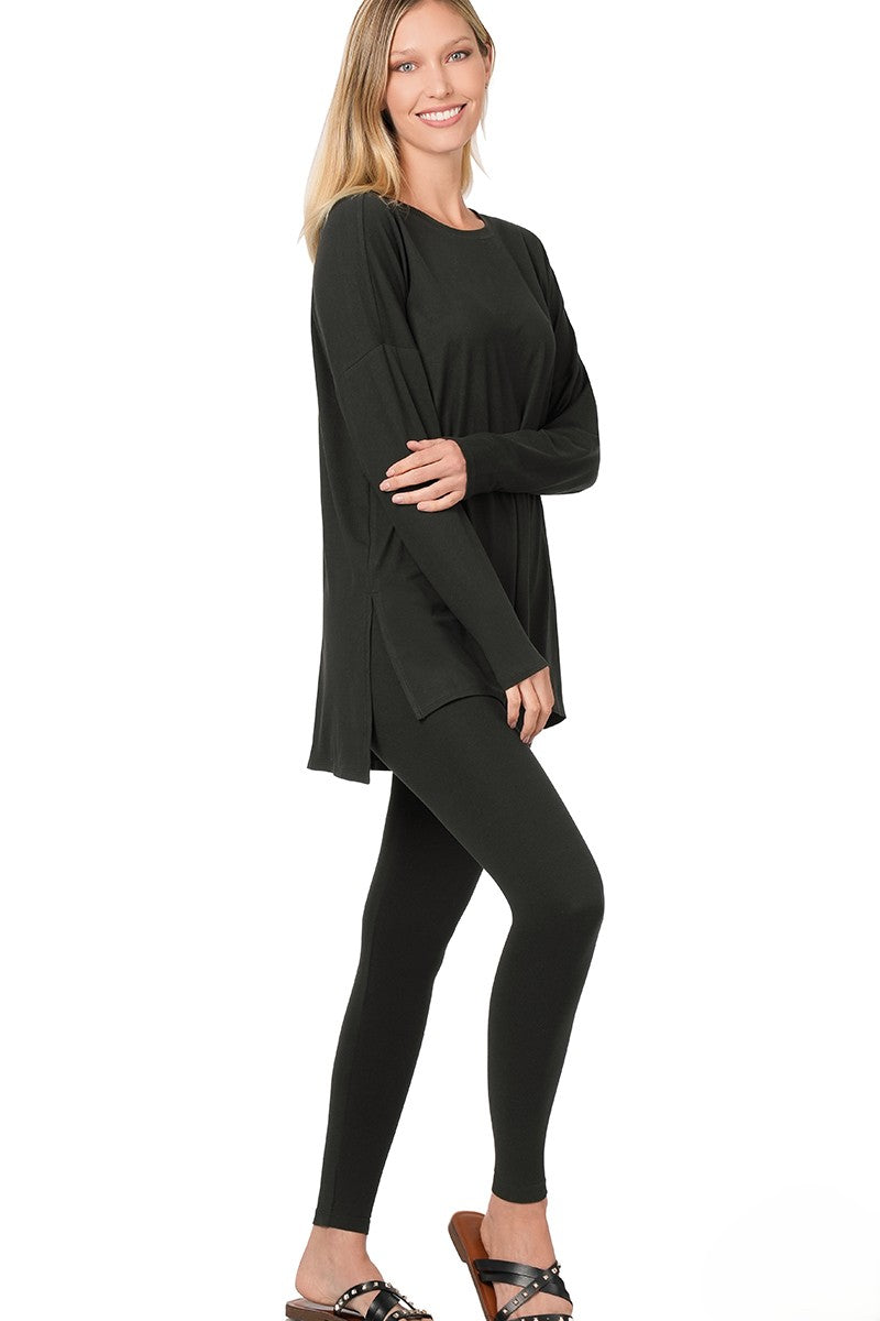 Brushed DTY Long Sleeve Tunic & Leggings Set