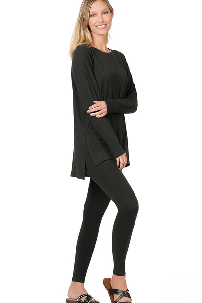 Brushed DTY Long Sleeve Tunic & Leggings Set