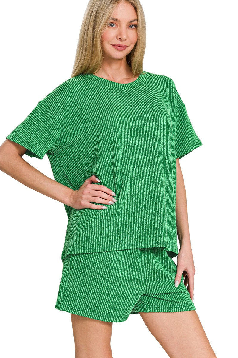 Coastal Luxe Ribbed Co-ord Set