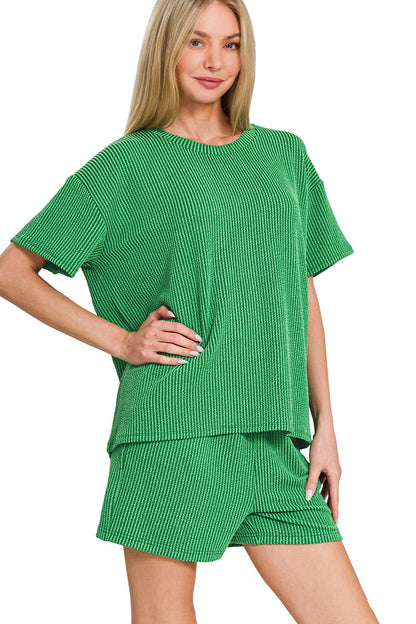 Coastal Luxe Ribbed Co-ord Set