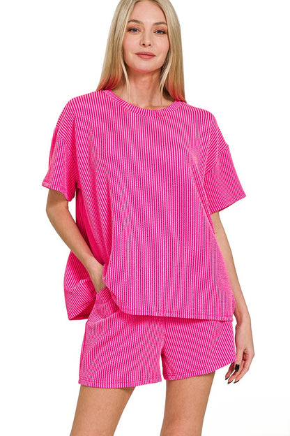 Coastal Luxe Ribbed Co-ord Set