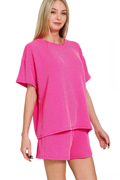 Coastal Luxe Ribbed Co-ord Set
