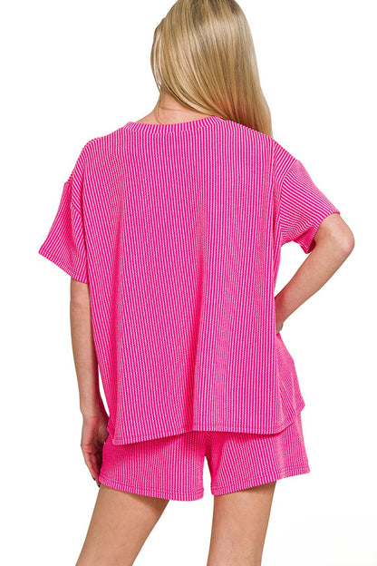 Coastal Luxe Ribbed Co-ord Set